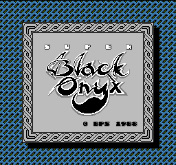 Super Black Onyx Title Screen